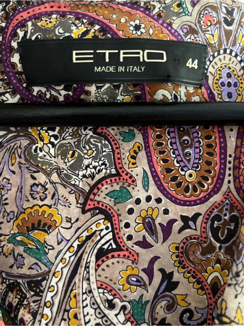 ETRO Multicolor Silk Paisley Print Sleeveless Midi Dress Size 8 - Picture 5 of 6